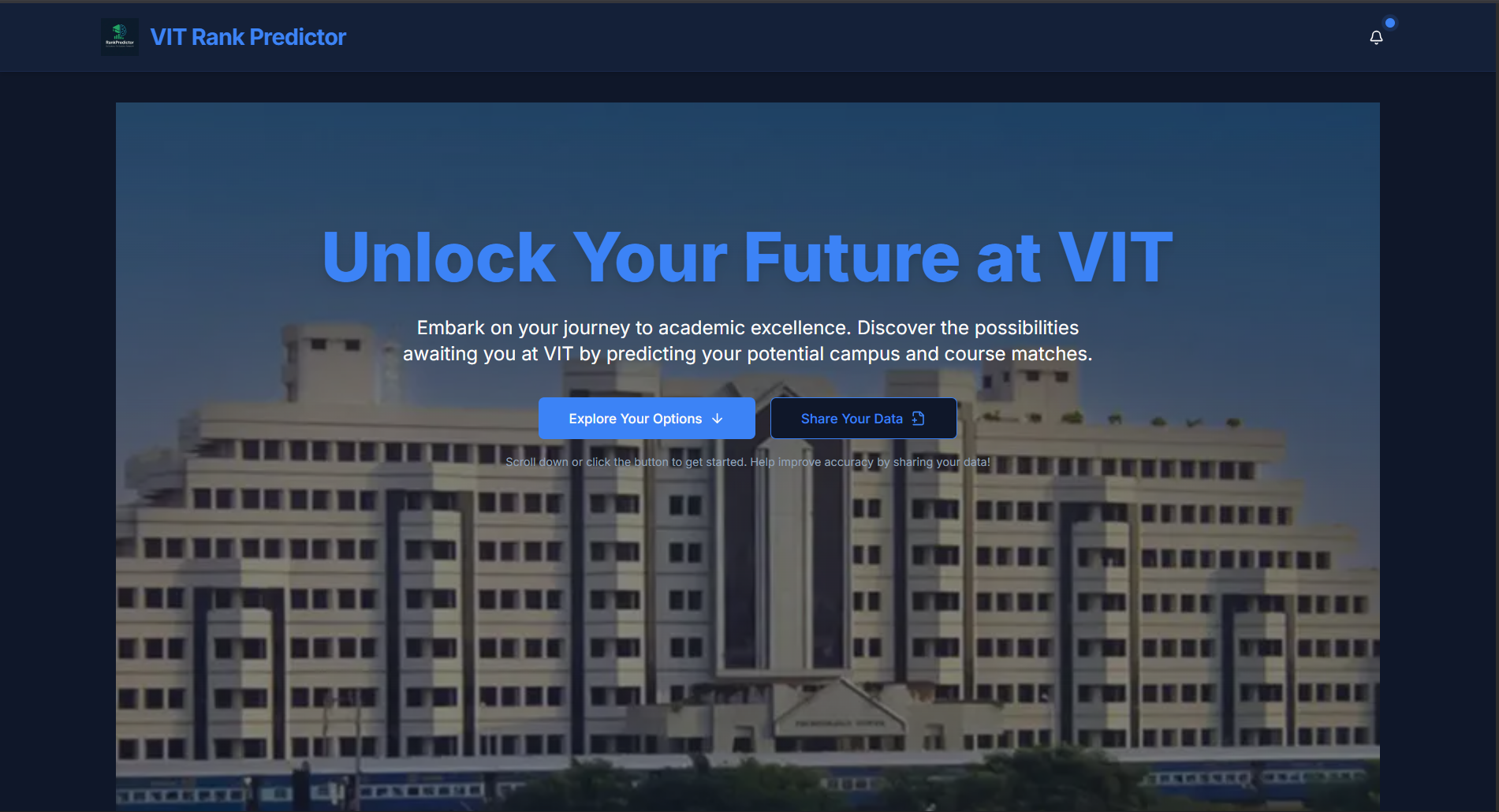vitranks website homepage